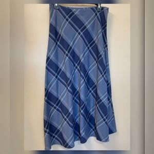 🆕️➕️ Croft & Borrow 💜 Blue Plaid Maxi Skirt